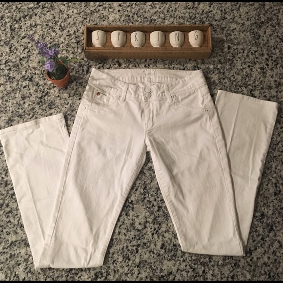 Hudson Jeans Denim - HUDSON white Beth baby boot jeans